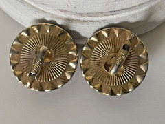 Vintage Coro Rhinestone Crystal Clip On Earrings Signed Channel set Pink Red