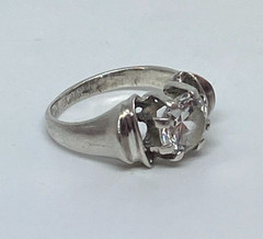 Vintage rings made of 925 silver, Size 6.75 . Weight 4.26 g.Jewelry from Ukraina