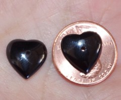 Carved Heart Onyx Vintage Gorgeous Jackets For Earrings Use With Any Stud
