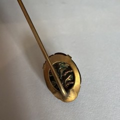Antique Victorian Egyptian Revival Scarab Jewel Beetle Stick Pin circa 19th Cent