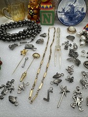 Junk Jewelry Lot Craft Vintage Miscellaneous Items Great Variety! – A