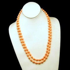 Vintage Jewelry Lot 6 Very Long Bead Necklaces Various Colors