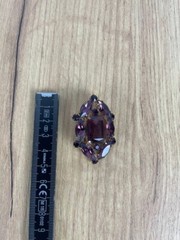 Czech Republic Vintage brooch – Vintage USSR jewelry – soviet – purple stone