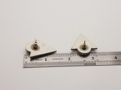 1970’s-80’s Era Stylish Stud/ Post Earrings Vintage Fashion Jewelry Plastic Nice