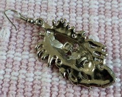 Vintage Iron Maiden’s Eddie Single Silvertoned Dangle Pierced Earring