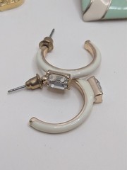 Lot of Older Cosmetic Jewelry – Bracelets Cufflinks Clip On & Pierce Earrings
