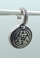 Vintage unique design Two Tone round shape Pendant charm fashion jewelry #9