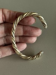 Vintage Sterling Silver Cuff Bracelet 6” Small 24 Grams Classic Design