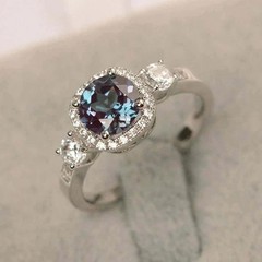 3.25Ct Art Deco Style Lab Created Diamond Anniversary 14K White Gold Finish Ring