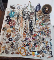 Huge 14 Pound Lot Of Vintage To Now Costume Jewelry Lot ALL WEARABLE