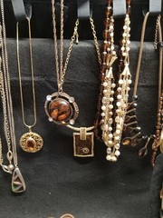 Vintage 2 Modern Costume Jewelry Necklaces Bracelets Earrings And More Amber Lot