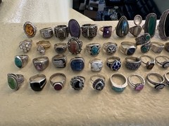 Sterling silver 925 Heavy Large Vintage 160pc Jewelry Lot 1559.6grams Not Scrap