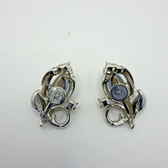 Vintage Coro Silver Toned Bracelet Earrings Set