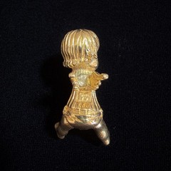 Vintage 1979 Franklin Mint “The Littest Angel” Pendant Necklace 24k Gold EP