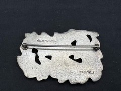 Vintage McClelland Barclay Sterling Silver Brooch, 2 5/8″ x 1 3/4″, 29 grams