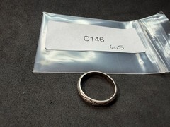 2.07g Vintage Sterling Silver 925 Etched Pattern Band Ring Size 6.5 M