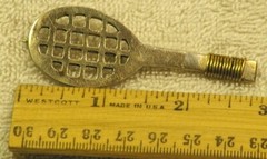 Vintage Tennis Racket Sterling Silver Brooch/Pin Racquet from 1970s, or 1950s