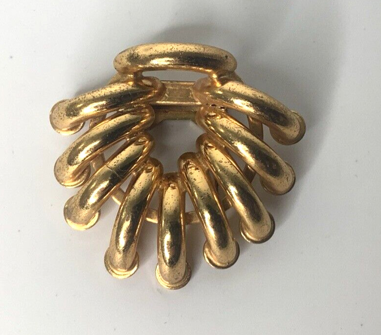 Monet Vintage Scarf Clip Gold Tone Finish 836