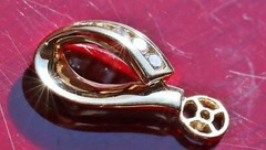 14k yellow gold earring jackets 0.42ct diamond vintage handmade 4.6gr N2864
