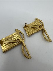 VTG 9 Patriotic Rhinestones Pendant Charm Brooches 2 Rafaelian Flags USA Eagle