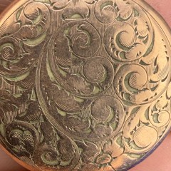 Vintage SKM Co. Gold Filled Locket Pendant Circle Engraved READ