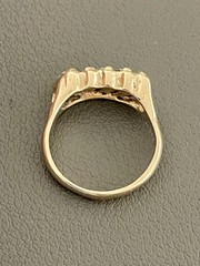 14KT Yellow Gold 0.60CTW Diamond Ring. Size 7 (B35)