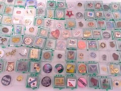 Lot of 147 Random Various Pins Buttons & Brooches 1970’s – 2000’s See PICS!!!