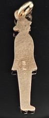 9K Gold BAHAMAS POLICEMAN Charm Pendant Enamel Soldier Nassau Bermuda Vintage