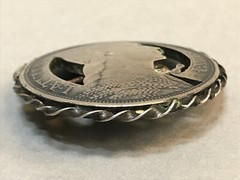OLD Antique 1920-30 VIKING STYLE ethnic Latvian SILVER Brooch SAKTA