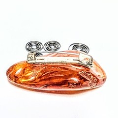 Latvia Cognac Amber Vintage Brooch 10 Gram 2″