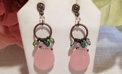 3 pair Gorgeous Lot Dangle Drop Pierced Post Earrings Made w Czech Glass Beads