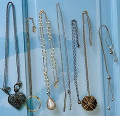 Collection of 7 Vintage-Style Fashion Necklaces, Nolan Miller, Cookie Lee, Avon