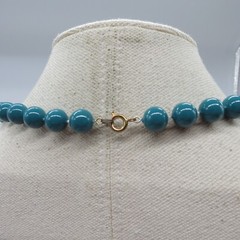 Lightweight Green Bead Necklace Boho Simple Everyday Wear 18″
