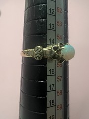 Victorian Antique Opal 10k Yellow Gold Ring Size 7.25 Reduced! Intricate Belt