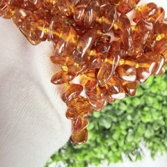 Vintage Baltic Amber Knotted Honey Cognac Beaded Necklace 75”Long Art Deco Style