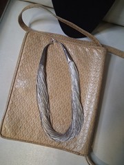 AMAZING 100 Strand Liquid Silver Necklace 16in