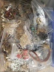 Huge lot Random necklaces all wearable some signed some not Vtg Modern Very Nice