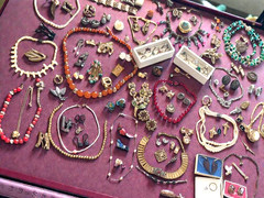 Antique Vtg Estate Jewelry Lot Rings Florenza 925 Gems Sandor Bohemian Garnets