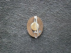 Small Marian Cross Vintage Goldtone & Enamel Lapel Hat Pin Badge 2.0g