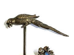 Antique Victorian Lot of 3 Stick Pins with Semi Precious Metal & stone
