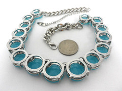 Coldwater Creek Riviere Necklace Anna Wintour Blue Crystal Collar Vogue Editor