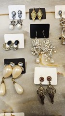 Big Lot Of Beautiful Vintage Earrings , 23 Pair, So Many Cameos And More