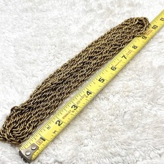 Vintage Gold Tone Necklace Extra Long Thick Chain 84″
