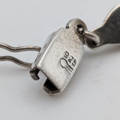 Vintage Sterling Silver Oval Puffed Link Bracelet 7.5 Inch Modernist Jewelry 925