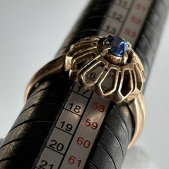 Antique Edwardian 10k Rose Gold HALO Ring Size 8 Ladies STUNNING RARE SETTING