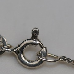 Engraved Locket Pendant Necklace Sterling Silver