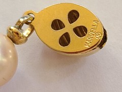 Signed matching Vintage Marvella necklace (15 in) and bracelet (7 in) set