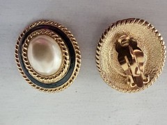 Carol Lee Clip on Faux Pearl Earrings
