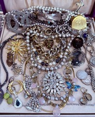 Vintage Estate Costume Jewelry Lot! AVON, MONET and more!