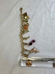 Vintage Charm Bracelet with Juicy Couture and Ben Amun Charms